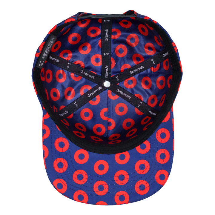 Donut Pattern Navy 501 Snapback Hat