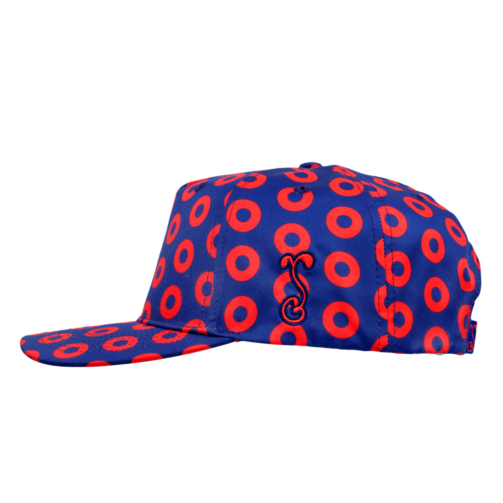 Donut Pattern Navy 501 Snapback Hat