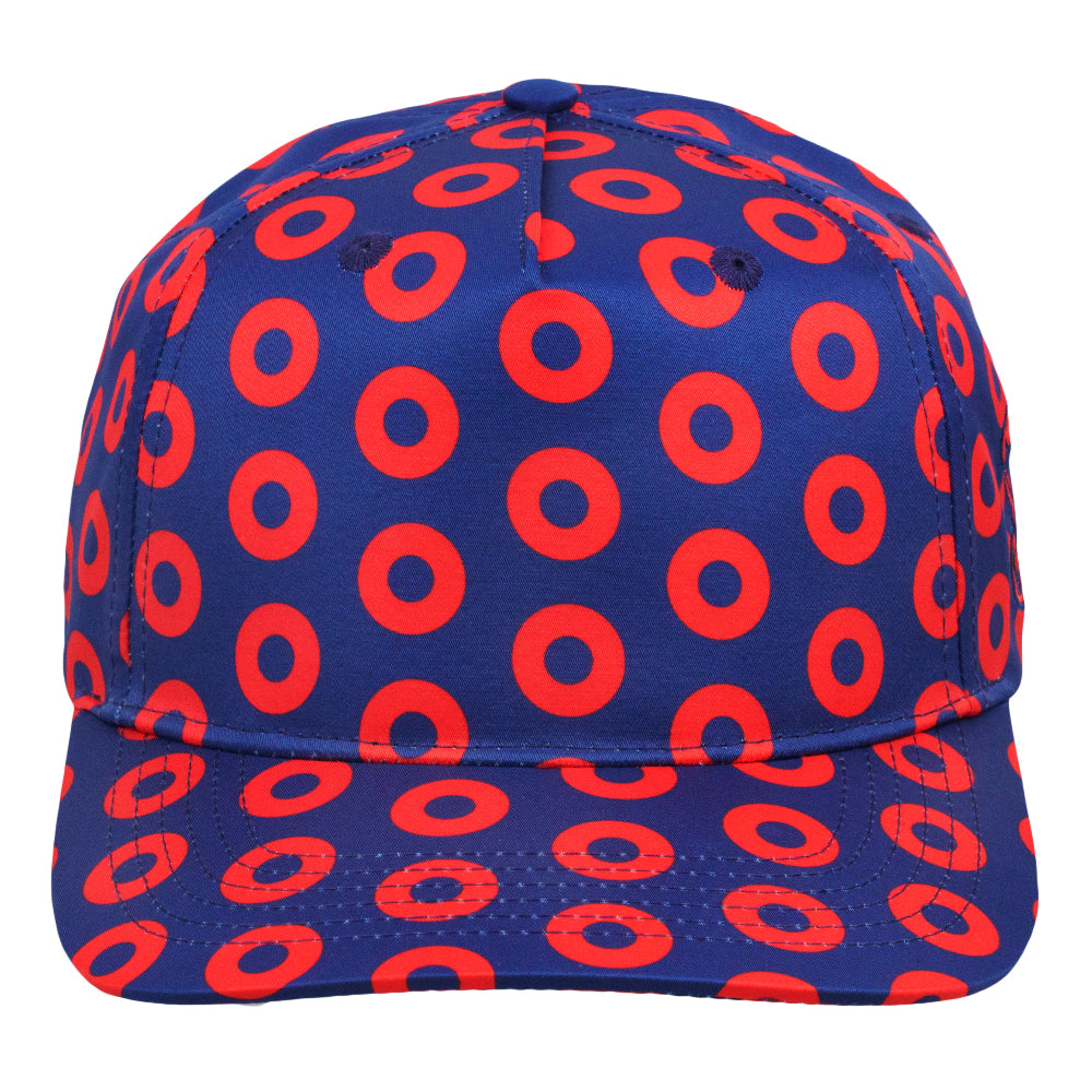 Donut Pattern Navy 501 Snapback Hat