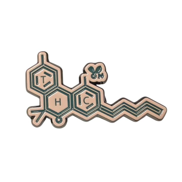 THC Molecule Tan Pin