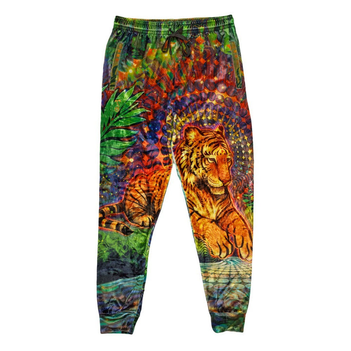 Simon Haiduk Tiger Glowm Crushed Velour Jogger