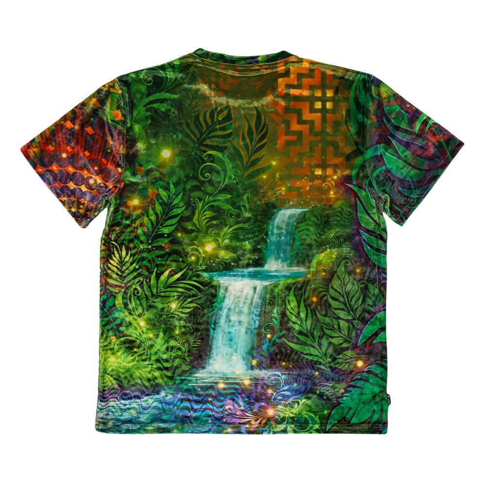 Simon Haiduk Tiger Glowm Crushed Velour T Shirt