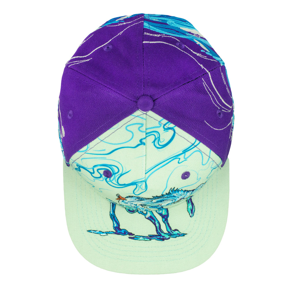 David Swartz Scout Wolf Purple Snapback Hat