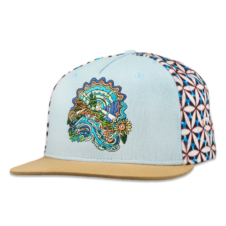 Morgan Mandala Sunshine Daydream Light Blue Snapback