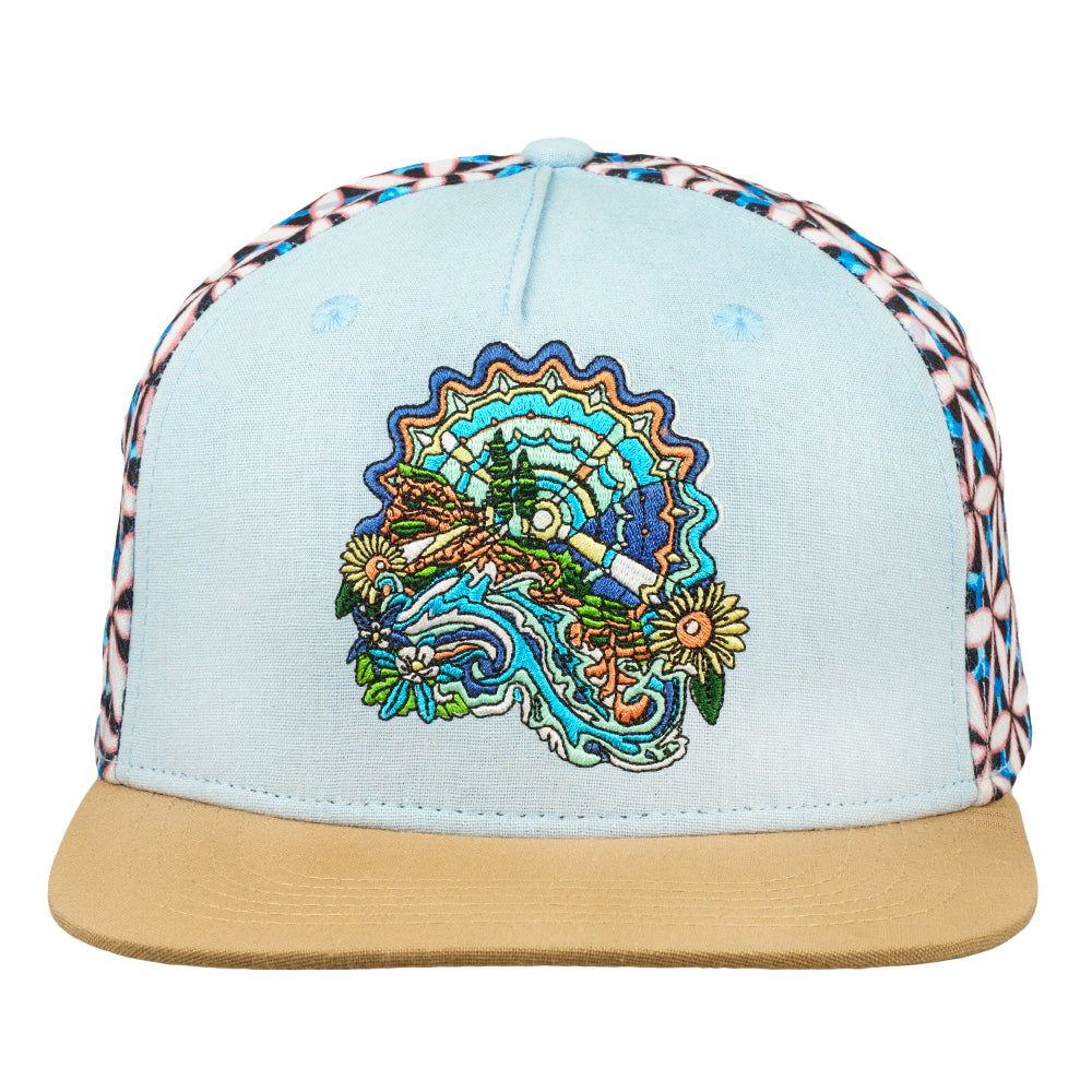 Morgan Mandala Sunshine Daydream Light Blue Snapback