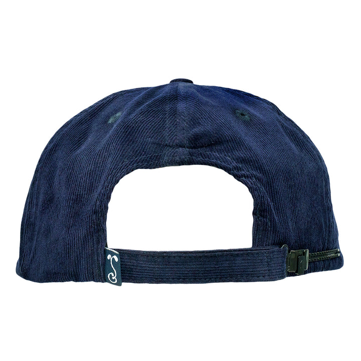 Warrior Roots Navy Corduroy Unstructured Zipperback Hat