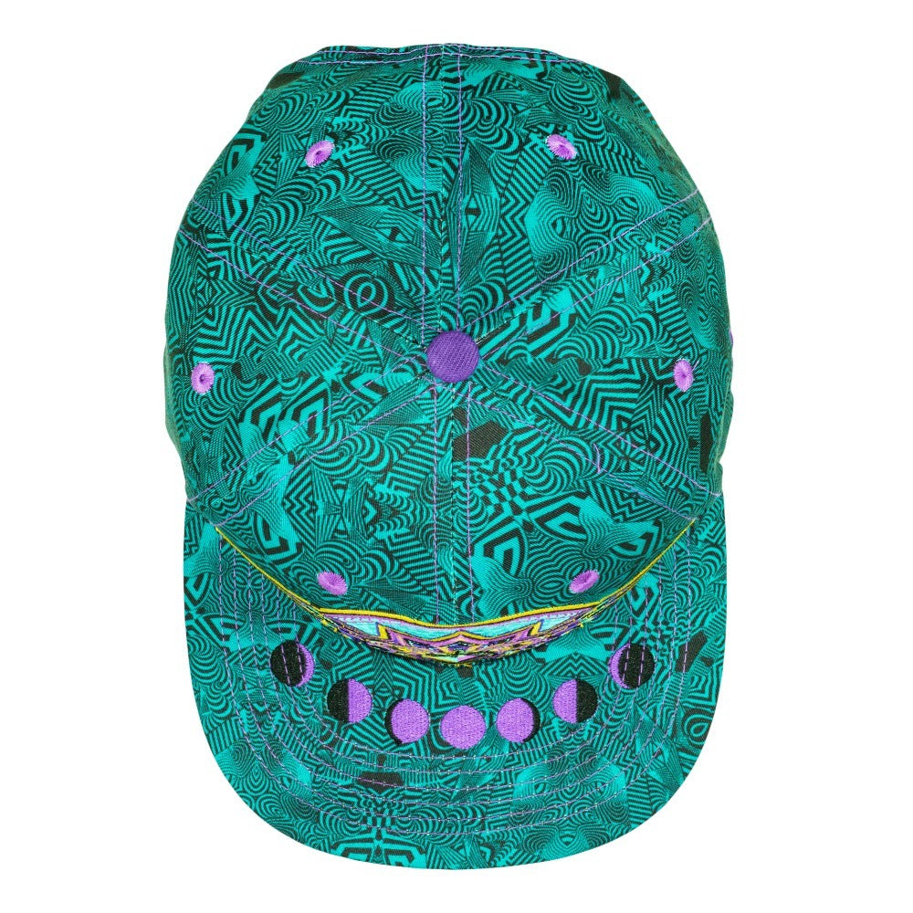 Night Owl Green Purple Snapback Hat