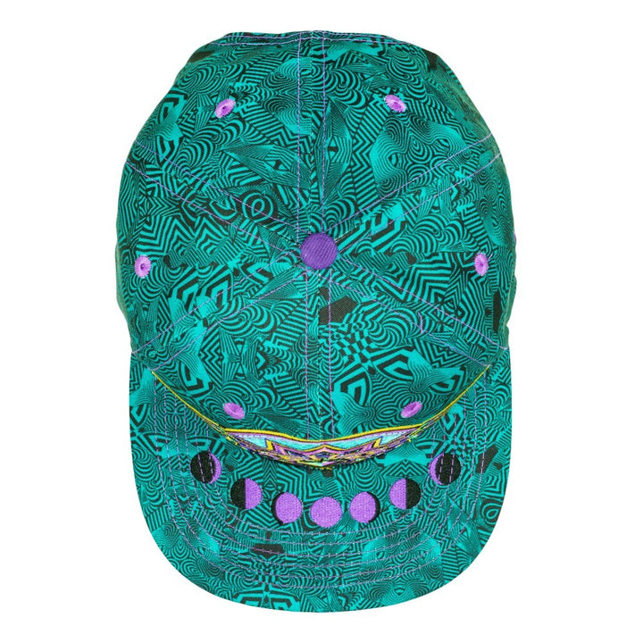 Night Owl Green Purple Snapback Hat