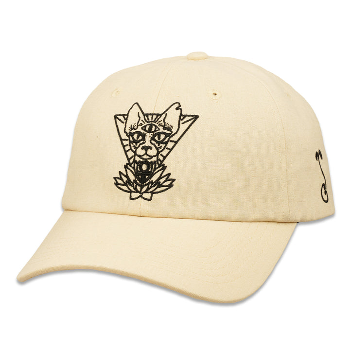 Celestial Sphynx Cat Cream Dad Hat
