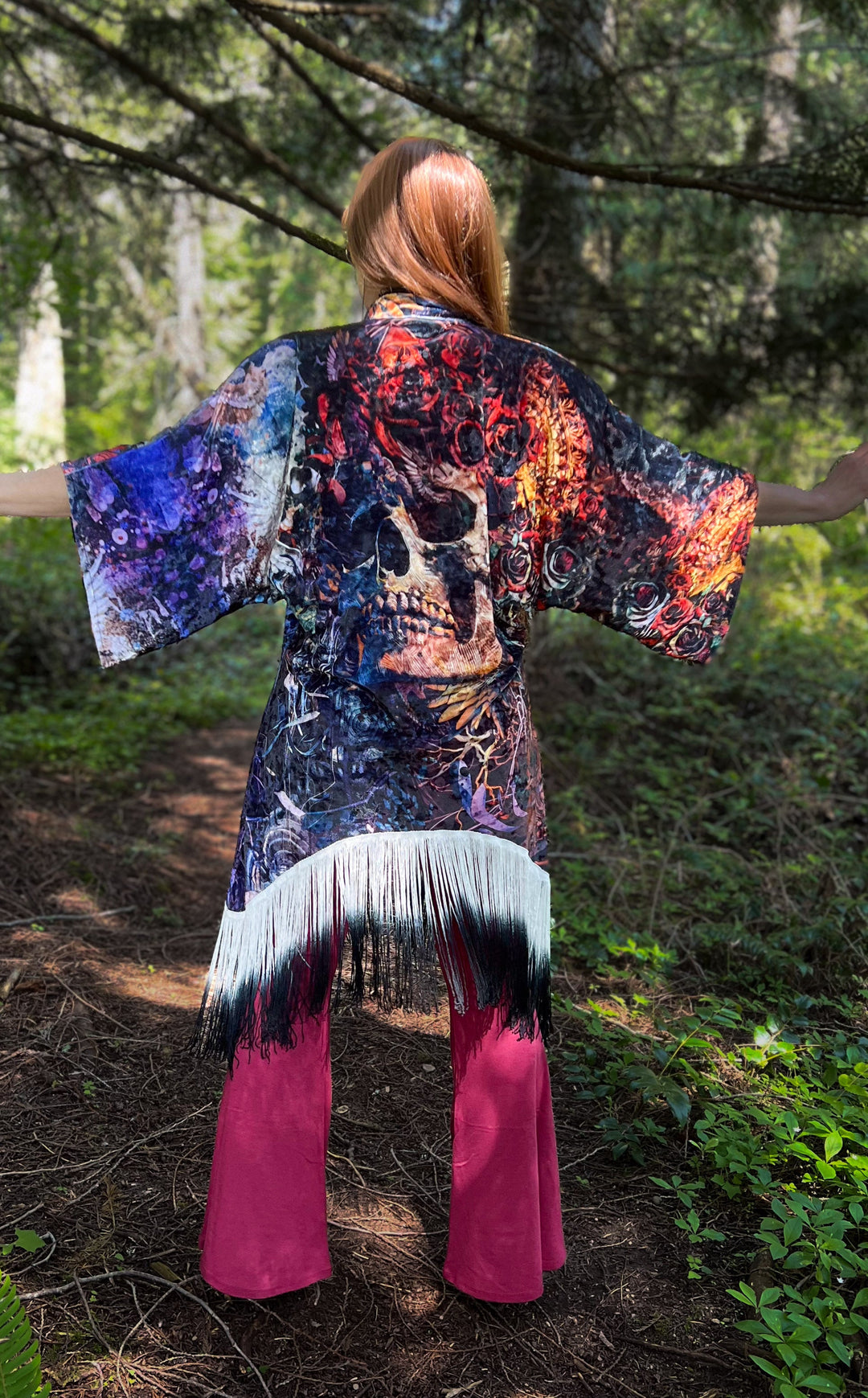 Android Jones Kimono - "Santa Clara" in VELVET - Fare Thee Well