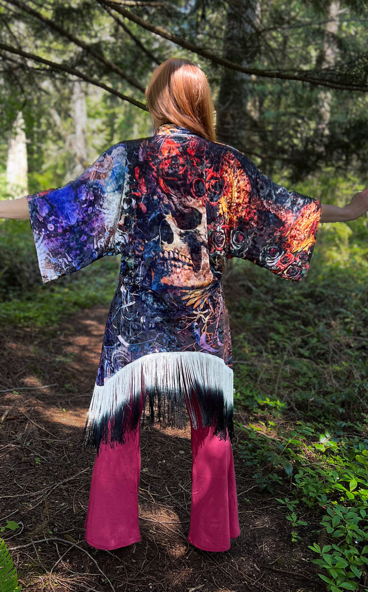 Android Jones Kimono - "Santa Clara" in VELVET - Fare Thee Well