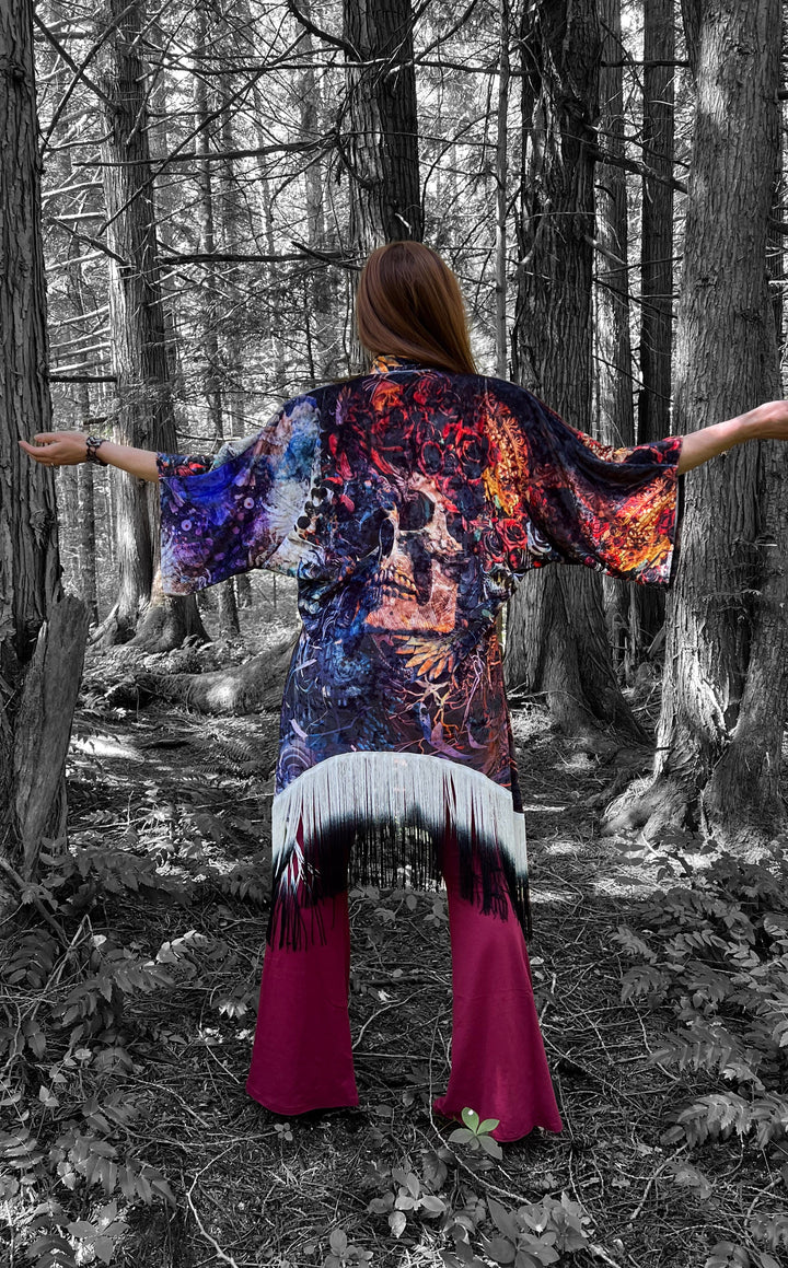 Android Jones Kimono - "Santa Clara" in VELVET - Fare Thee Well