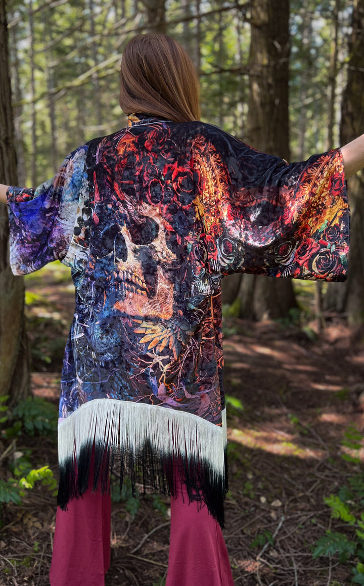 Android Jones Kimono - "Santa Clara" in VELVET - Fare Thee Well