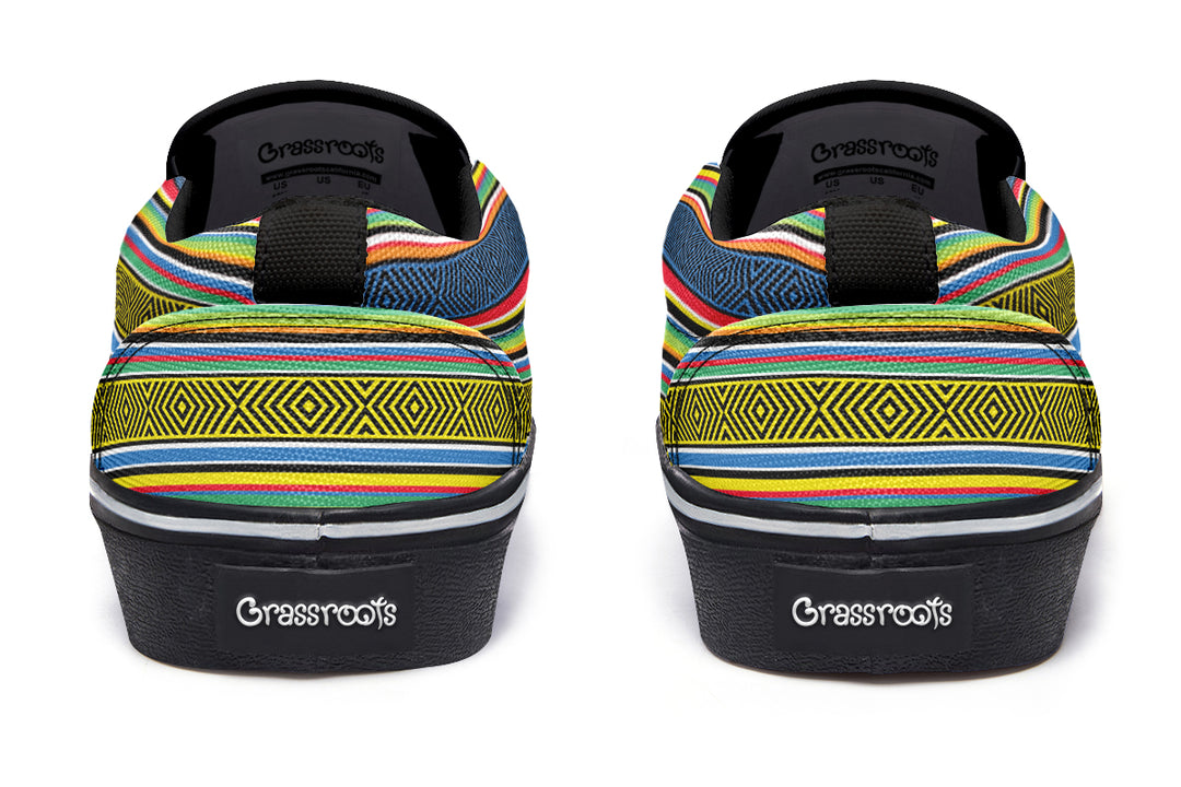 Dia De Los Muertos Mandala Sugar Skull Slip On Shoes