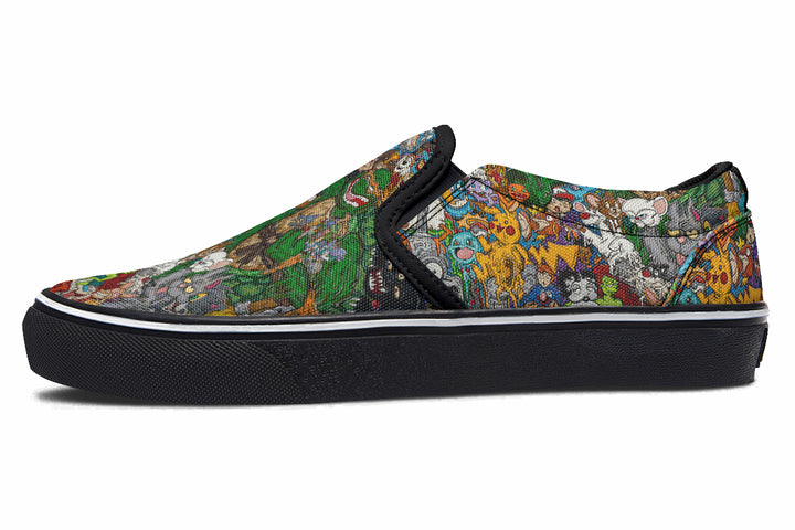 Vincent Gordon Cartoon Gumbo Colorful Slip On Shoes