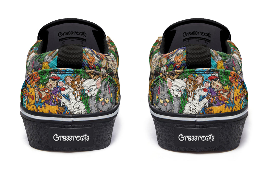 Vincent Gordon Cartoon Gumbo Colorful Slip On Shoes