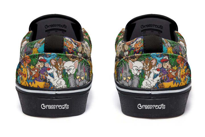 Vincent Gordon Cartoon Gumbo Colorful Slip On Shoes