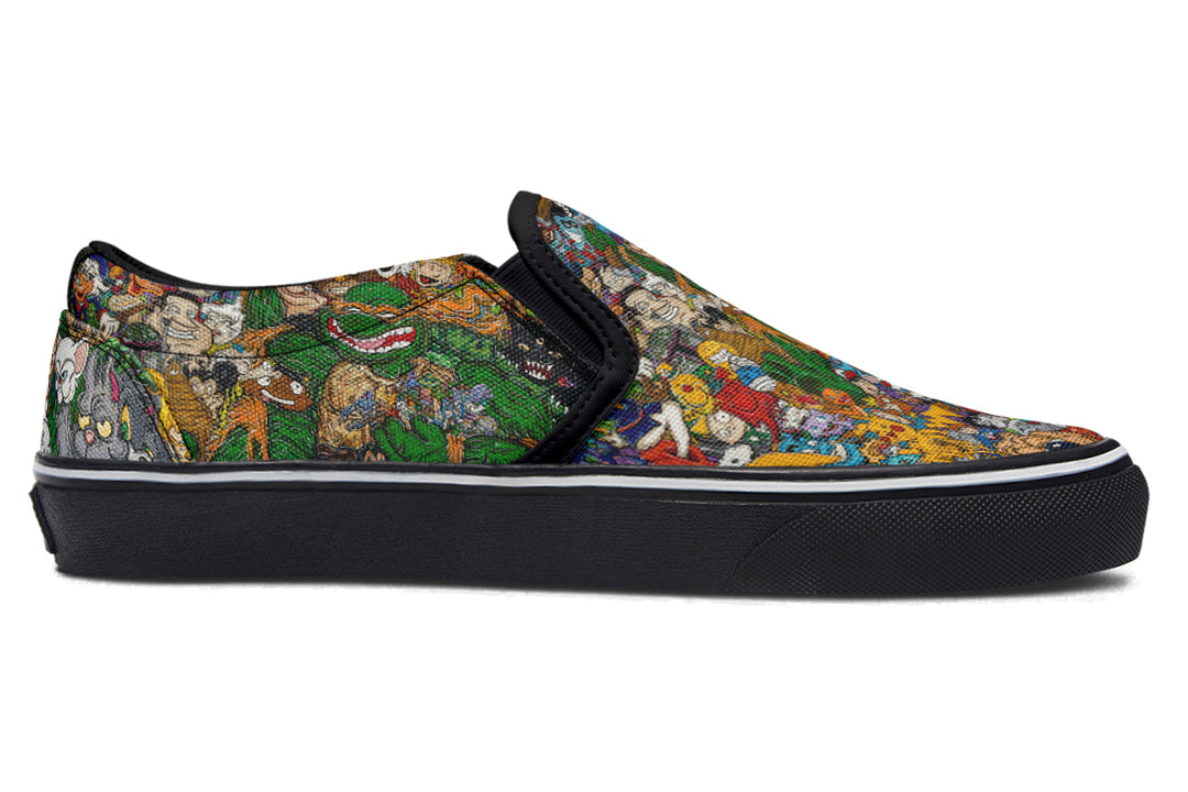 Vincent Gordon Cartoon Gumbo Colorful Slip On Shoes