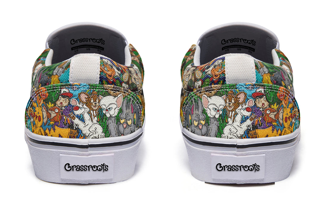 Vincent Gordon Cartoon Gumbo Colorful Slip On Shoes