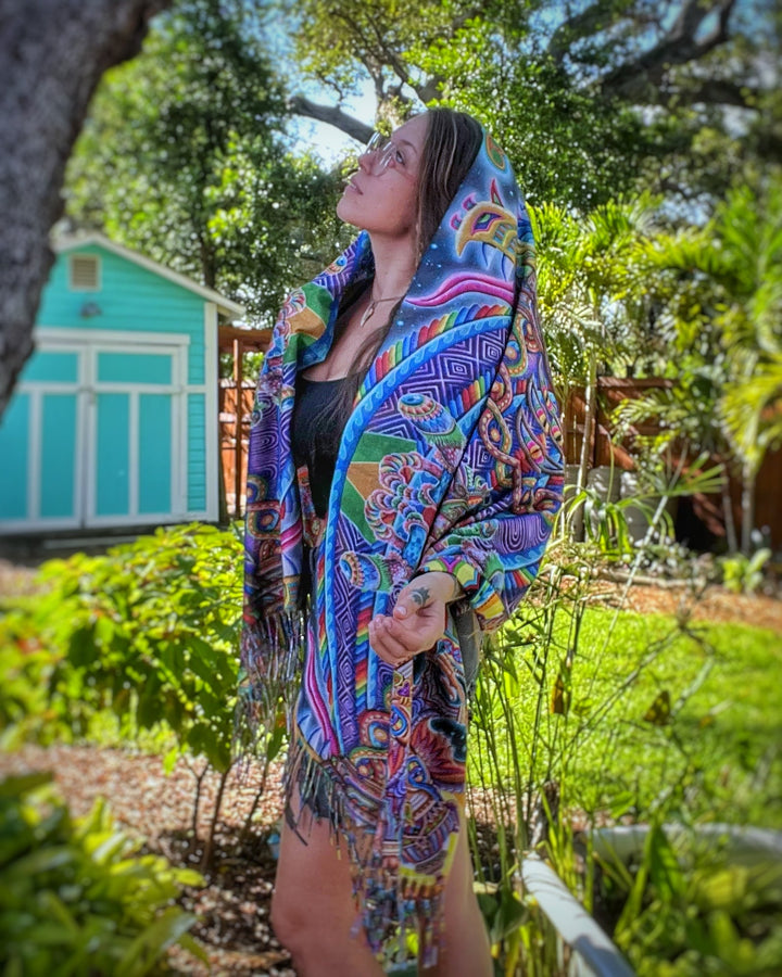 "Jai Ganesha - Vajra Remix" Reversible Pashmina