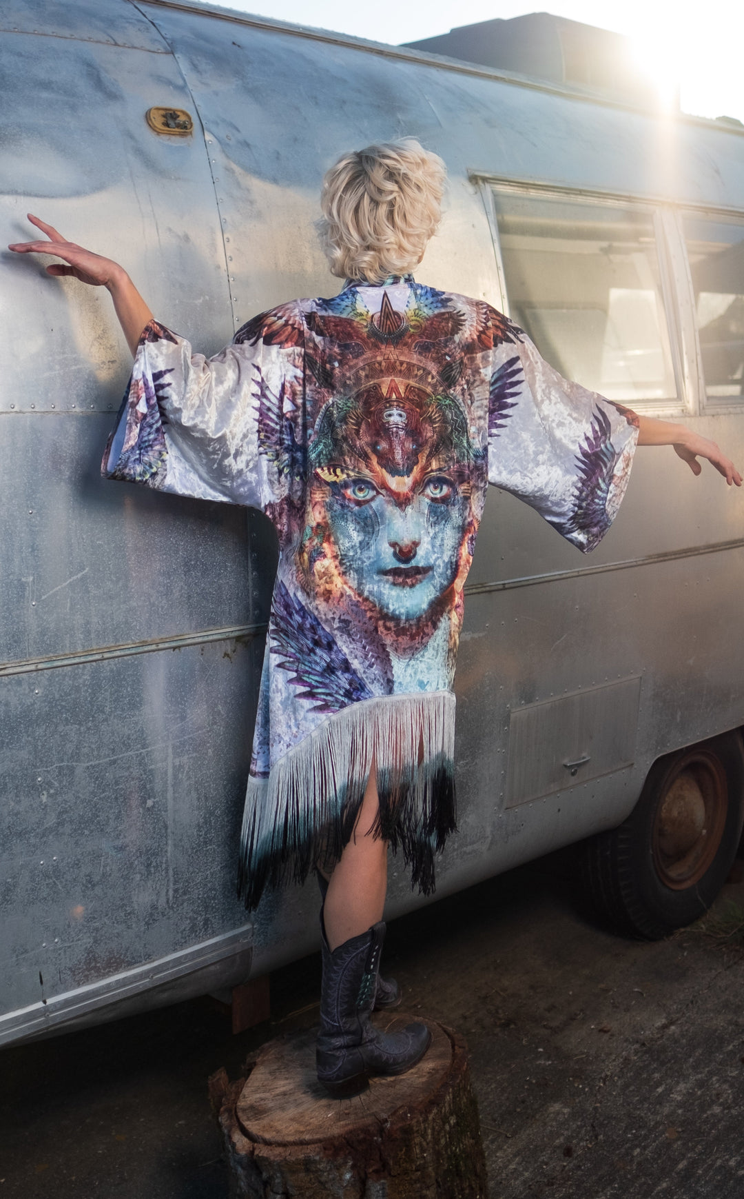 Dharma Dragon Velvet Kimono x Android Jones