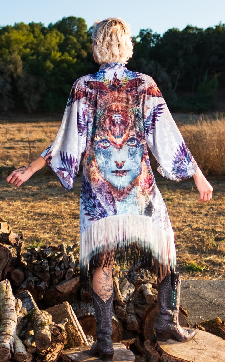 Dharma Dragon Velvet Kimono x Android Jones