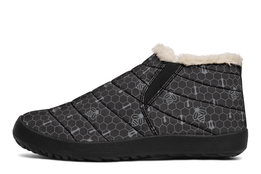 16th Anniversary Honeycomb Black Winter Sneakers