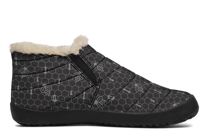16th Anniversary Honeycomb Black Winter Sneakers