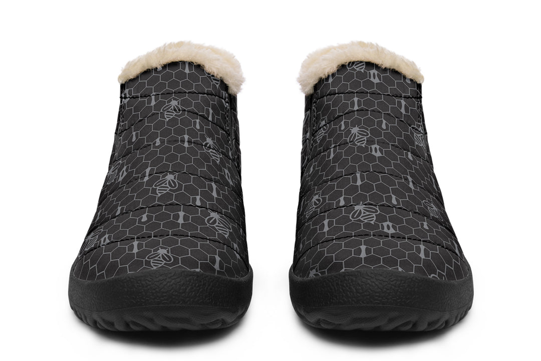 16th Anniversary Honeycomb Black Winter Sneakers