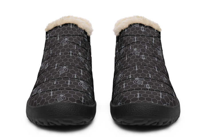 16th Anniversary Honeycomb Black Winter Sneakers