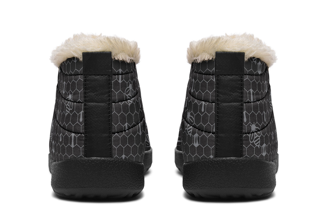 16th Anniversary Honeycomb Black Winter Sneakers