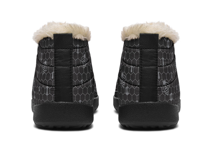 16th Anniversary Honeycomb Black Winter Sneakers