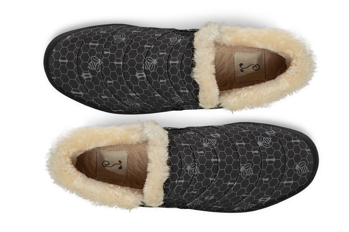 16th Anniversary Honeycomb Black Winter Sneakers