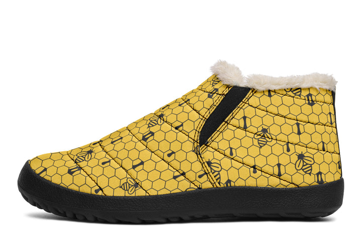 16th Anniversary Honeycomb Yellow Winter Sneakers