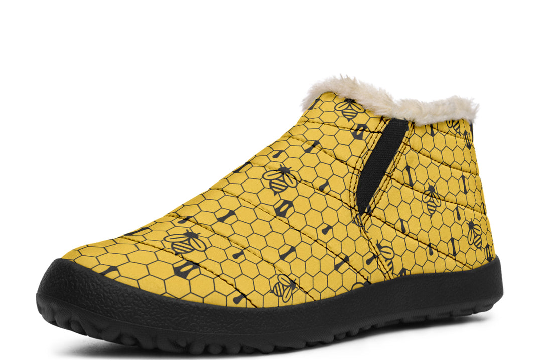 16th Anniversary Honeycomb Yellow Winter Sneakers