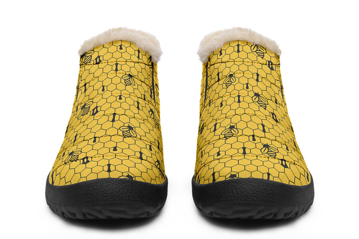 16th Anniversary Honeycomb Yellow Winter Sneakers