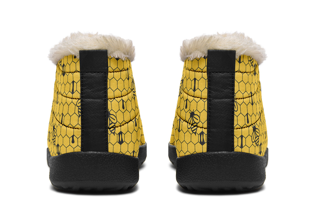 16th Anniversary Honeycomb Yellow Winter Sneakers