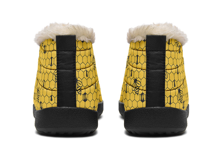 16th Anniversary Honeycomb Yellow Winter Sneakers