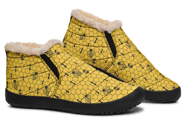 16th Anniversary Honeycomb Yellow Winter Sneakers