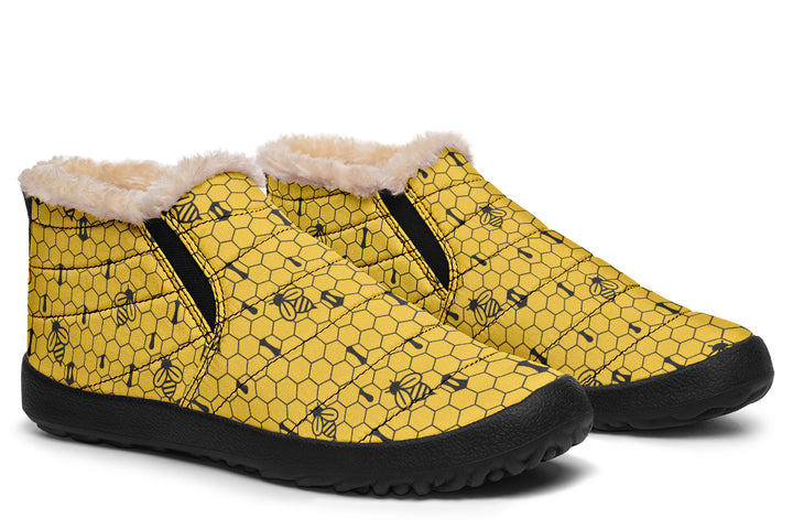 16th Anniversary Honeycomb Yellow Winter Sneakers