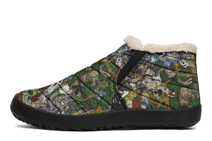 Vincent Gordon Cartoon Gumbo Colorful Winter Sneakers