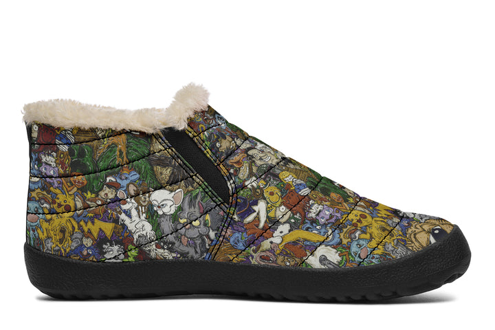 Vincent Gordon Cartoon Gumbo Colorful Winter Sneakers