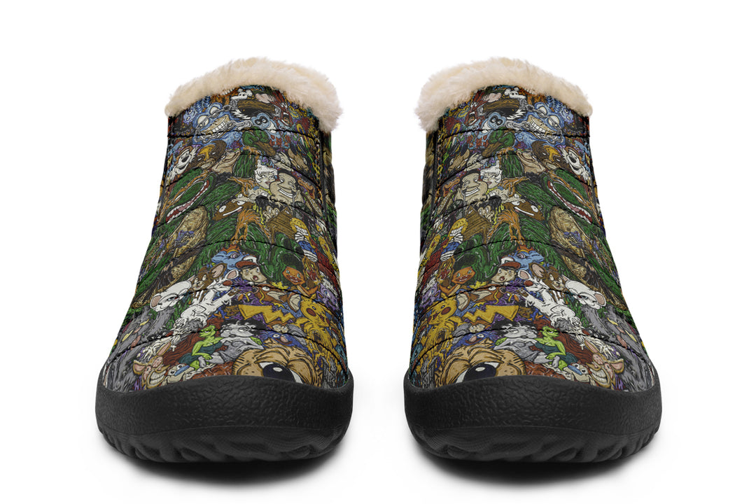 Vincent Gordon Cartoon Gumbo Colorful Winter Sneakers