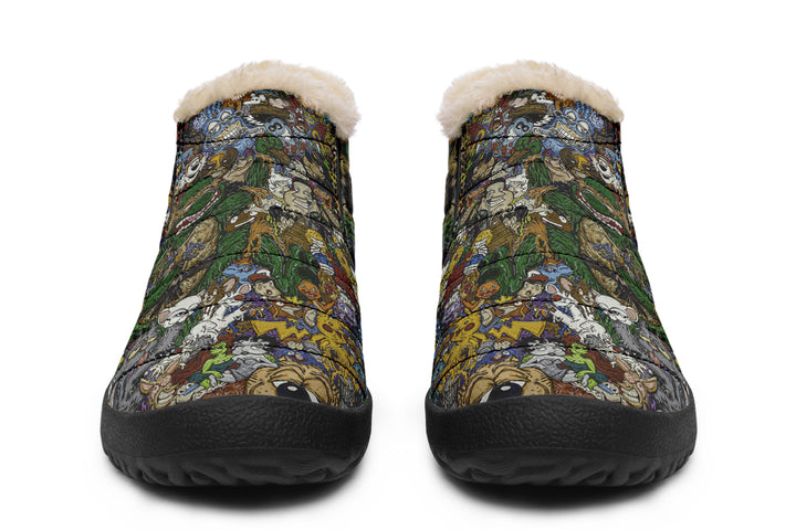 Vincent Gordon Cartoon Gumbo Colorful Winter Sneakers