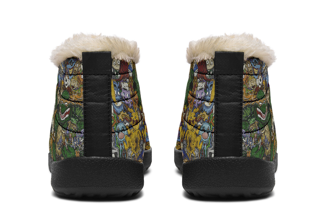 Vincent Gordon Cartoon Gumbo Colorful Winter Sneakers