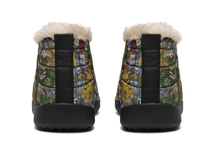 Vincent Gordon Cartoon Gumbo Colorful Winter Sneakers