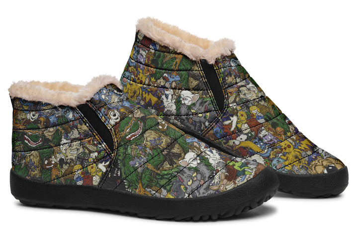 Vincent Gordon Cartoon Gumbo Colorful Winter Sneakers