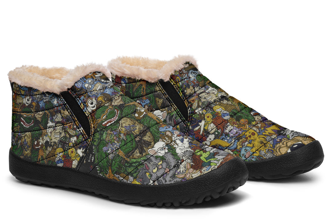 Vincent Gordon Cartoon Gumbo Colorful Winter Sneakers