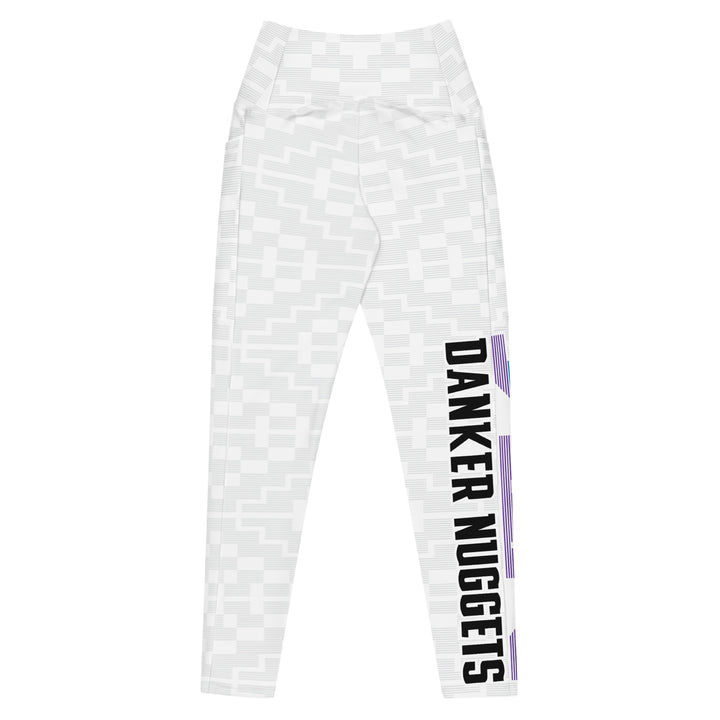 Pantalones de yoga cruzados blancos para mujer Danker Nuggets Pyramid