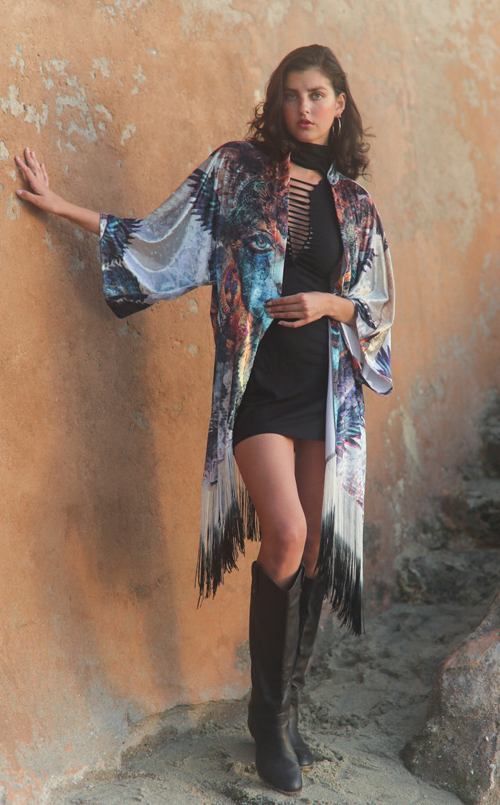 Dharma Dragon Velvet Kimono x Android Jones